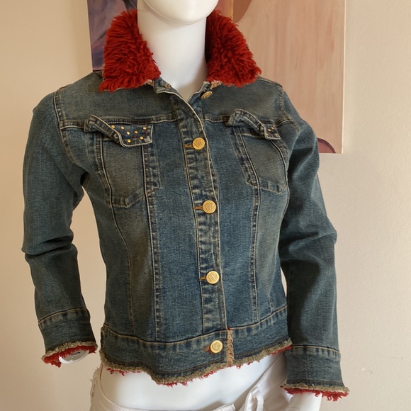 Versace Jeans Collection Jackets & Blazers - VERSACE jeans jacket Womens size,2/4, Kids 10 EU 140 streach